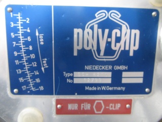 KLIPSOWNICA RĘCZNA Poly-Clip Typ SCH 6210